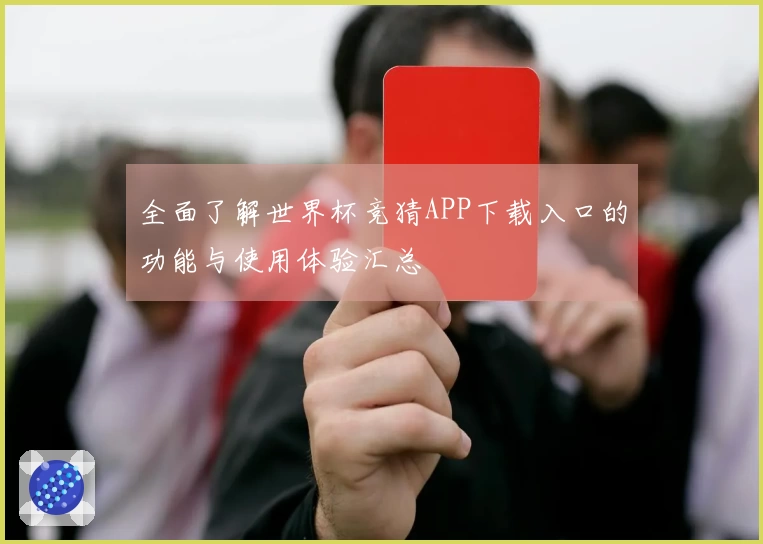 全面了解世界杯竞猜APP下载入口的功能与使用体验汇总